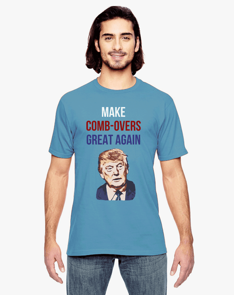 "Make Comb-overs Great Again" Vintage Donald Short Sleeve T-Shirt (Unisex)