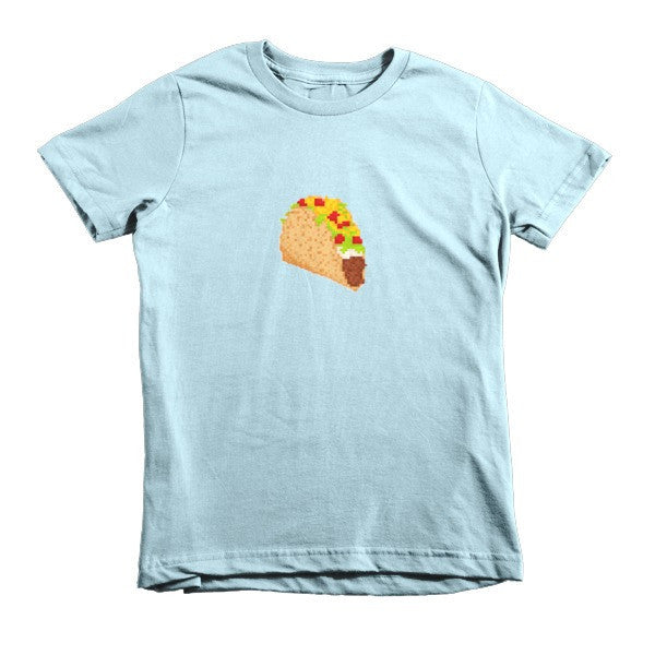 Kid's Classic 8 Bit Taco T-Shirt (Unisex) -  - Light Blue / 2yrs - srce threads - 10