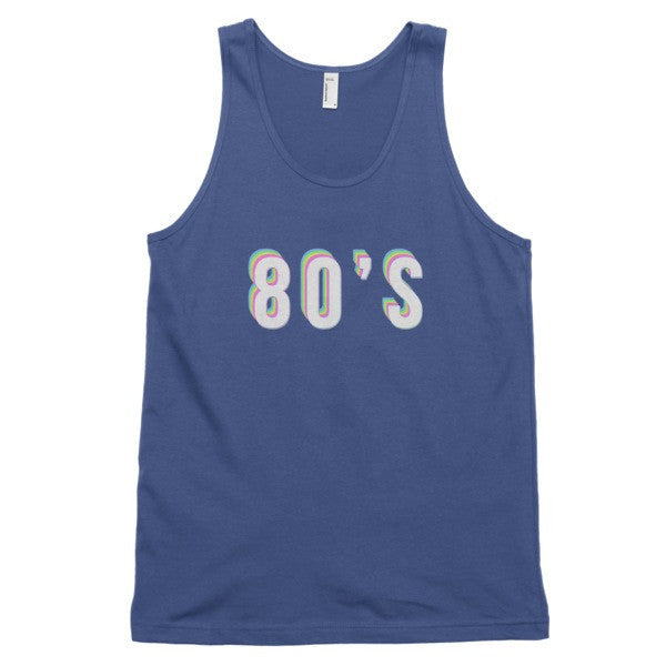 Classic Trippy 80's Tank Top (unisex) -  - Lapis / XS - srce threads - 8