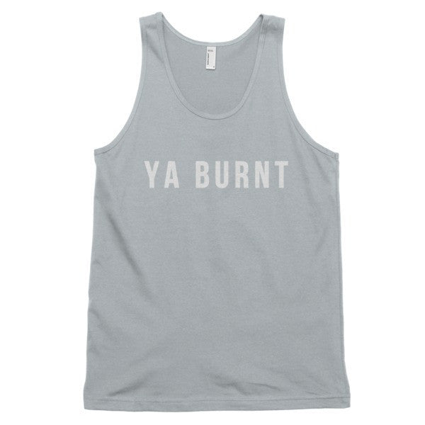 Classic Ya Burnt Graphic Tank Top (Unisex) -  - New Silver / XS - srce threads - 7