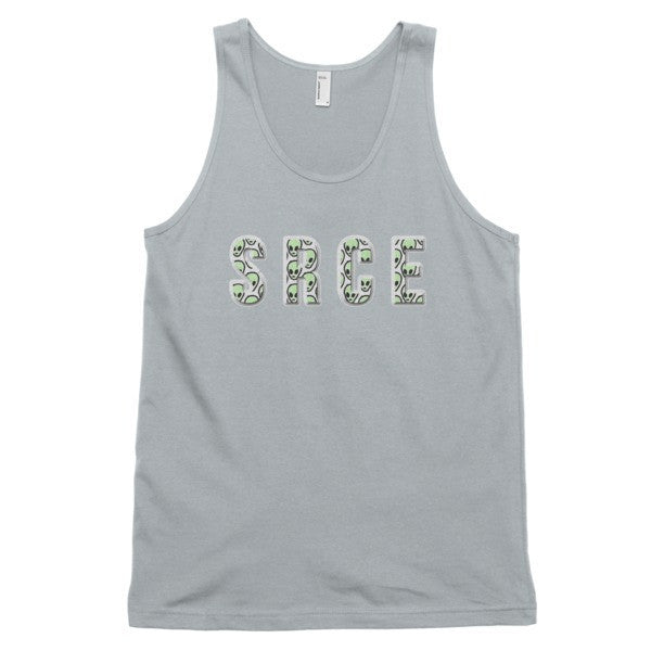 Classic SRCE Alien Green Over Design Tank Top (Unisex) -  - New Silver / XS - srce threads - 8
