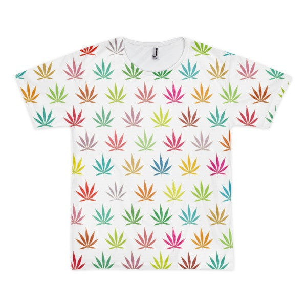 Black Classic Pot Leaf Pop Neon T-Shirt (unisex) -  - XS - srce threads - 1