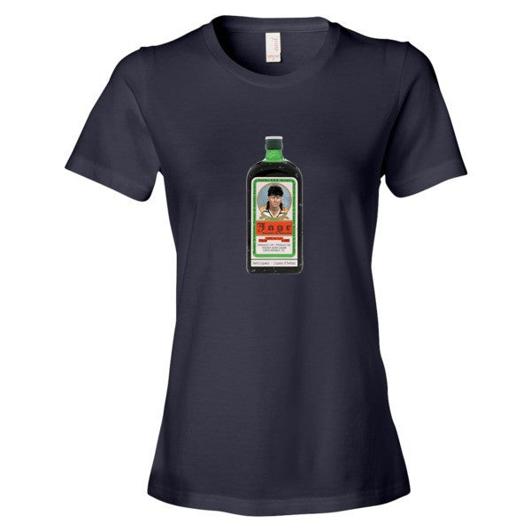 Women's "Jagr - Liquer of the Hockey Gods" Short Sleeve T-Shirt -  - Navy / S - srce threads - 4