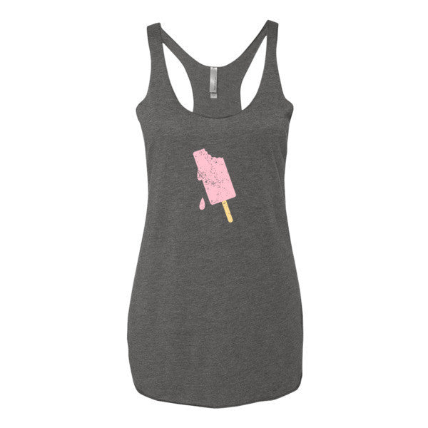 Women's "Summer Drip" Vintage Ice Cream Racerback Tank Top -  - Premium Heather / XS - srce threads - 3