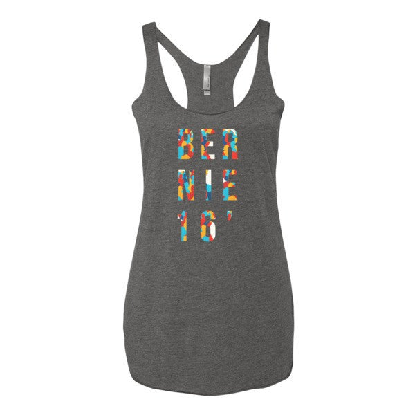 Women's Bernie Presidential Summer Rally Tank - Vintage Throwback Style Rally Design -  - Premium Heather / XS - srce threads - 3