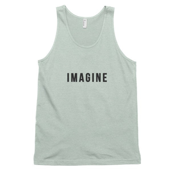 Classic Imagine Graphic Tank Top (Unisex) -  - Ash Grey Sea Foam / XS - srce threads - 6