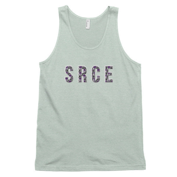 Classic SRCE Alien Purple Over Design Tank Top (Unisex) -  - Ash Grey Sea Foam / XS - srce threads - 9