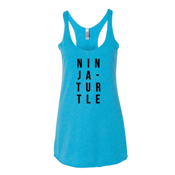 Women's Ninja-Turtle Racerback Summer Tank Top -  - Vintage Turquoise / XS - srce threads - 4