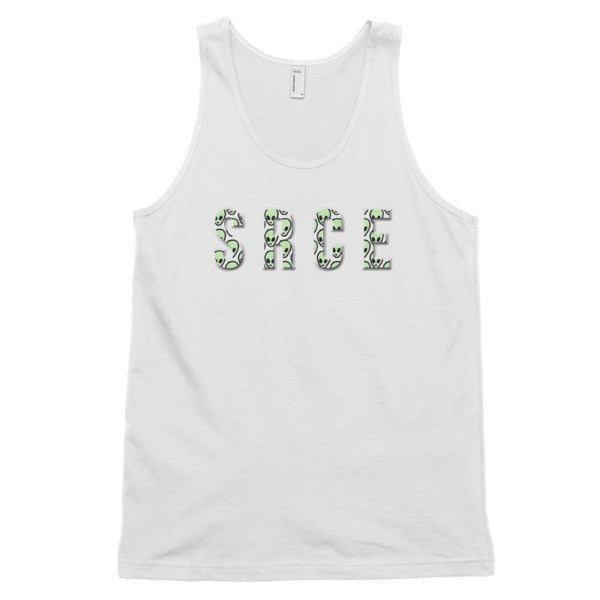 Classic SRCE Alien Green Over Design Tank Top (Unisex) -  - White / XS - srce threads - 1