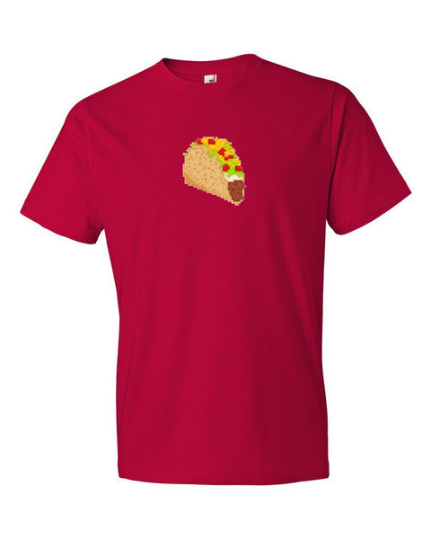 Digital Retro 8 Bit Taco Shirt -  - Red / S - srce threads - 15