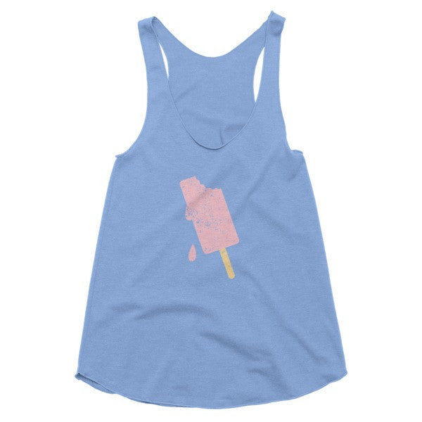 Women's "Summer Drip" Vintage Ice Cream 2 Racerback Tank Top -  - Athletic Blue / XS - srce threads - 4