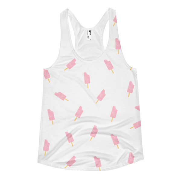 Women's Summer Popsicle Vintage Racerback Tank Top -  - XS - srce threads - 1