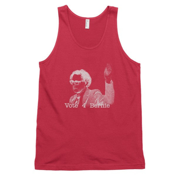 Classic Negative Bernie Rally Tank Top (Unisex) - Vintage Throwback Style Rally Design -  - Red / XS - srce threads - 12