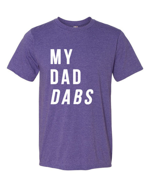 Short Sleeve My Dad Dabs T-Shirt -  - Heather Purple / S - srce threads - 5