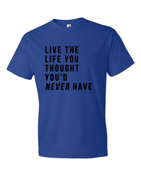 Short Sleeve Live the Life T-Shirt -  - Royal Blue / S - srce threads - 9