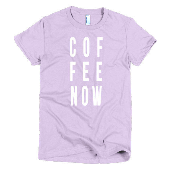 Short Sleeve Coffee Now Morning Person Women's t-shirt -  - Lavender / S - srce threads - 8