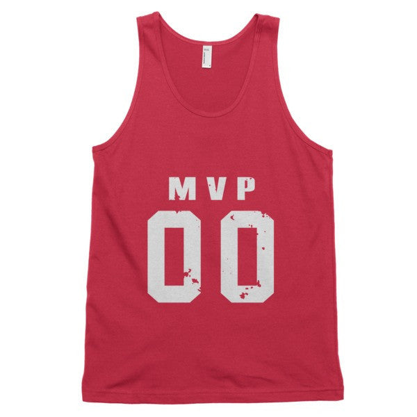 Classic MVP Double Zero White Tank Top (Unisex) -  - Red / XS - srce threads - 12