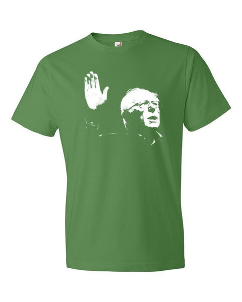 Short Sleeve Bernie Sketch Portrait T-Shirt - Vintage Throwback Style Rally Design -  - Green Apple / S - srce threads - 5
