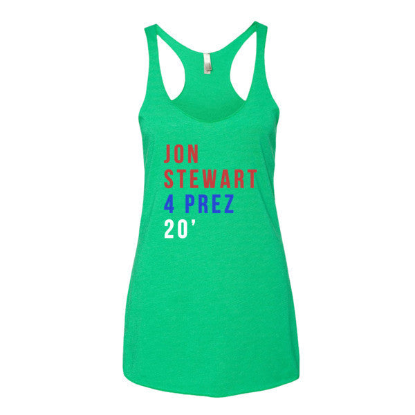 Women's Jon Stwear 4 Prez Summer Racerback Tank Top -  - Envy / XS - srce threads - 8