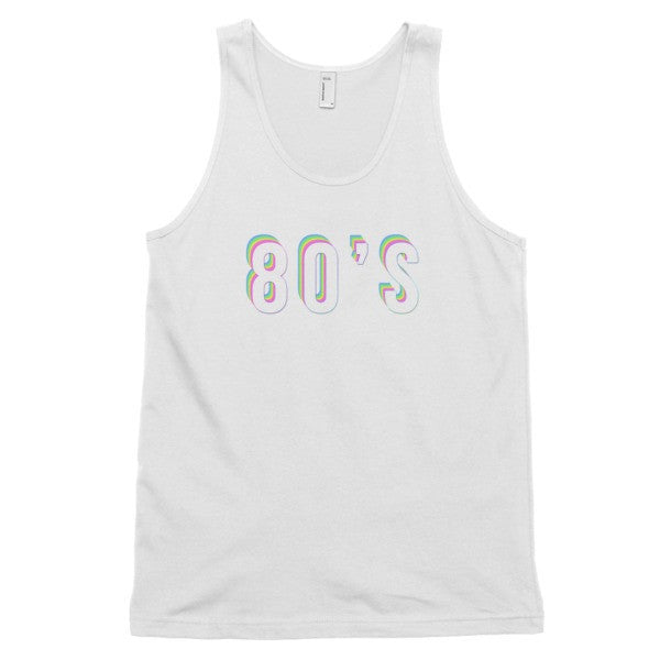 Classic Trippy 80's Tank Top (unisex) -  - White / XS - srce threads - 3