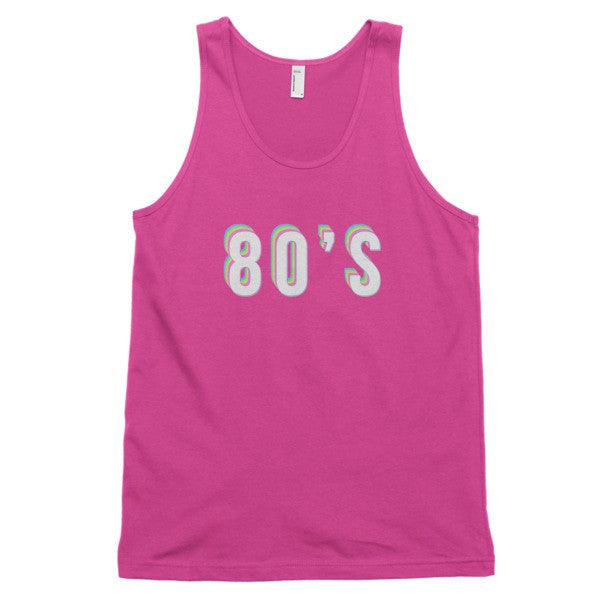 Classic Trippy 80's Tank Top (unisex) -  - Fuchsia / XS - srce threads - 15