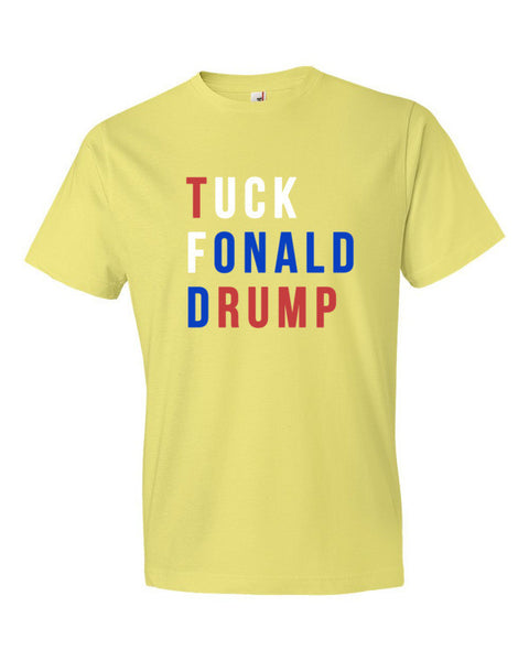 Tuck Fonald Drump Presidential Short Sleeve T-shirt (Unisex) -  - Spring Yellow / S - srce threads - 11