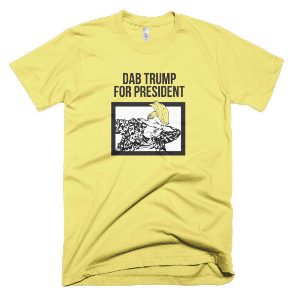 "Dab Trump for President" Short Sleeve T-Shirt (Unisex) -  - Lemon / XS - srce threads - 8