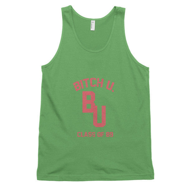 Classic "Bitch U. Class of 89'" Large Decal Vintage Tank Top (Unisex) -  - Grass / XS - srce threads - 10