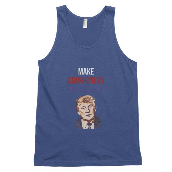"Make Comb-overs Great Again" Classic Donald Tank Top (Unisex) -  - Lapis / XS - srce threads - 6