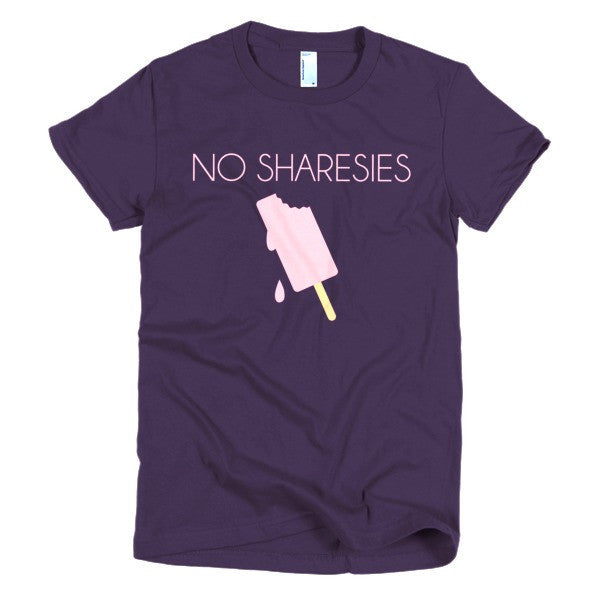 Women's "No Sharesies" Summer Drip Vintage Ice Cream Racerback T-Shirt -  - Eggplant / S - srce threads - 4