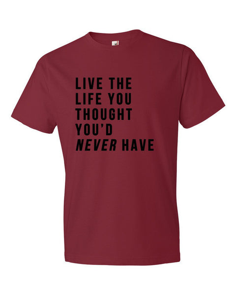 Short Sleeve Live the Life T-Shirt -  - Independence Red / S - srce threads - 12