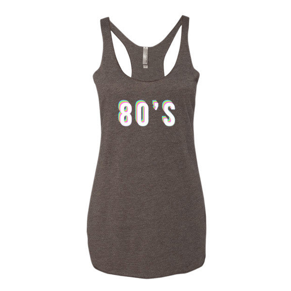 Women's Vibrant Retro 80'S Tank Top -  - Macchiato / XS - srce threads - 2