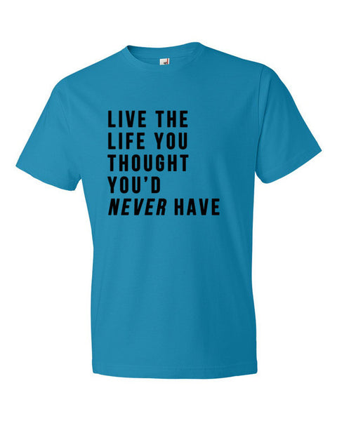 Short Sleeve Live the Life T-Shirt -  - Caribbean Blue / S - srce threads - 3