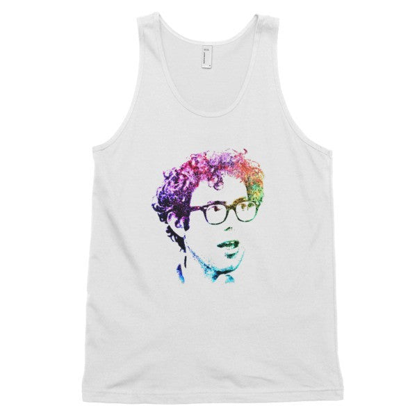 Vintage Bernie Rainbow Portrait Rally Tank Top (Unisex) - Vintage Throwback Style Rally Design -  - White / XS - srce threads - 1