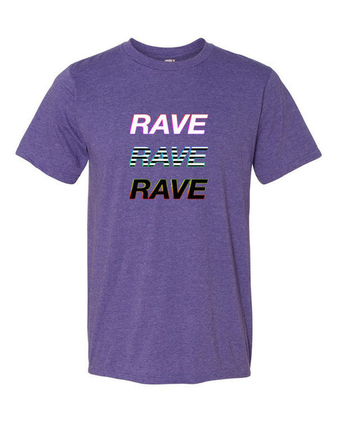 Short Sleeve Trip RAVE t-shirt -  - Heather Purple / S - srce threads - 6