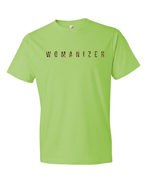 Short Sleeve Womanizer Leopard Print T-Shirt -  - Key Lime / S - srce threads - 3