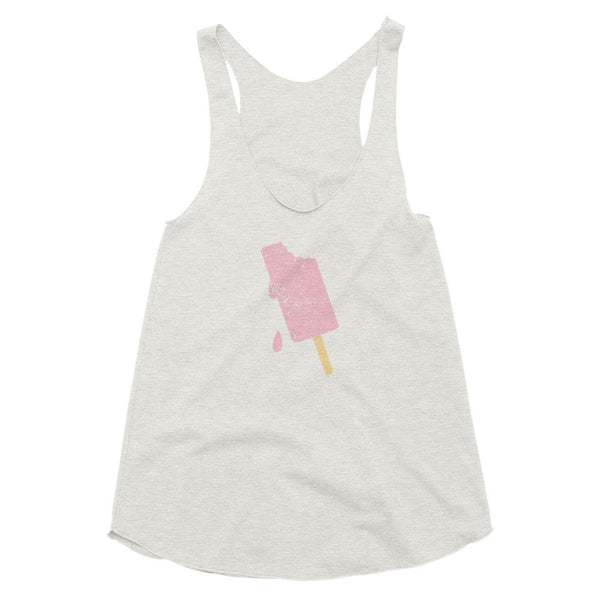 Pink Popsicle Bite Women's Racerback Tank