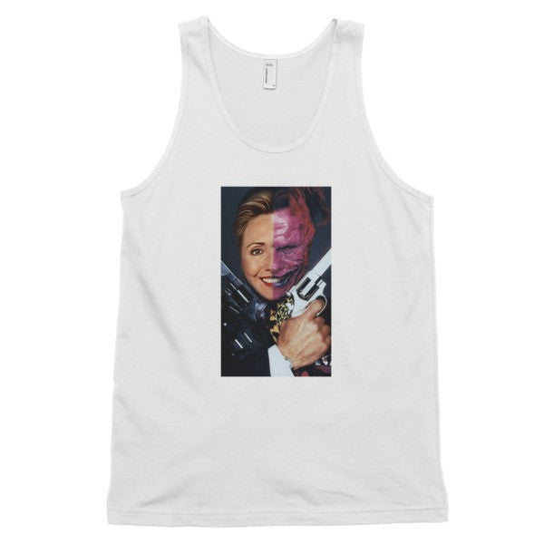 "2 Face Hillary" Classic Tank Top (Unisex) -  - White / XS - srce threads - 2