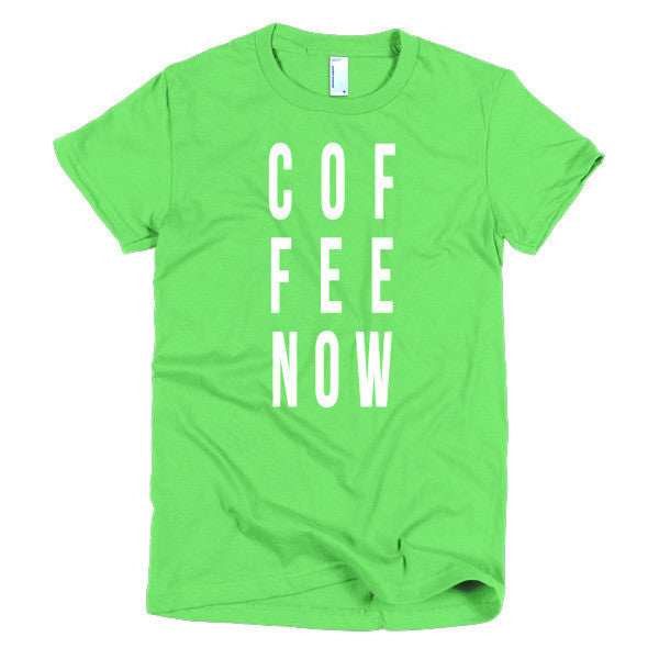 Short Sleeve Coffee Now Morning Person Women's t-shirt -  - Grass / S - srce threads - 5