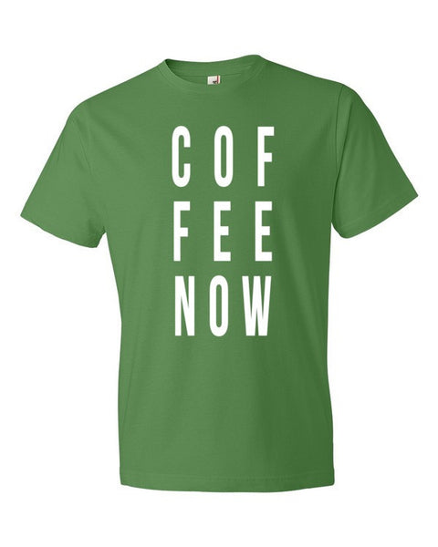 Short Sleeve Coffee Now Morning Person T-shirt (Unisex) -  - Green Apple / S - srce threads - 6