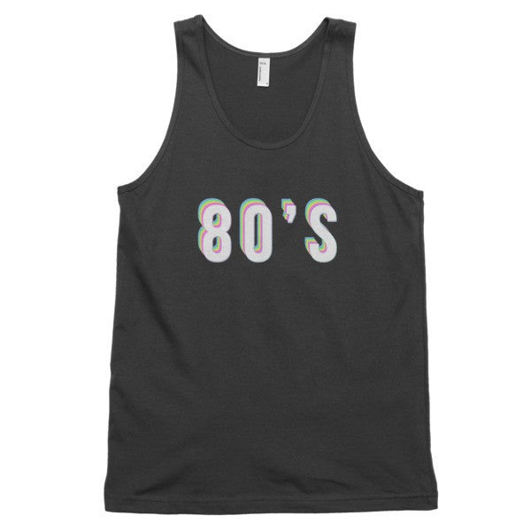 Classic Trippy 80's Tank Top (unisex) -  - Black / XS - srce threads - 4