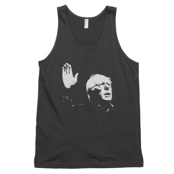 Classic Bernie Sketch Portrait Tank Top (Unisex) - Vintage Throwback Style Rally Design -  - Black / XS - srce threads - 1