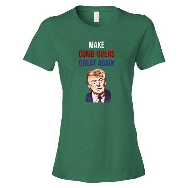 Women's "Make Comb-overs Great Again" Short Sleeve T-Shirt -  - Kelly Green / S - srce threads - 8