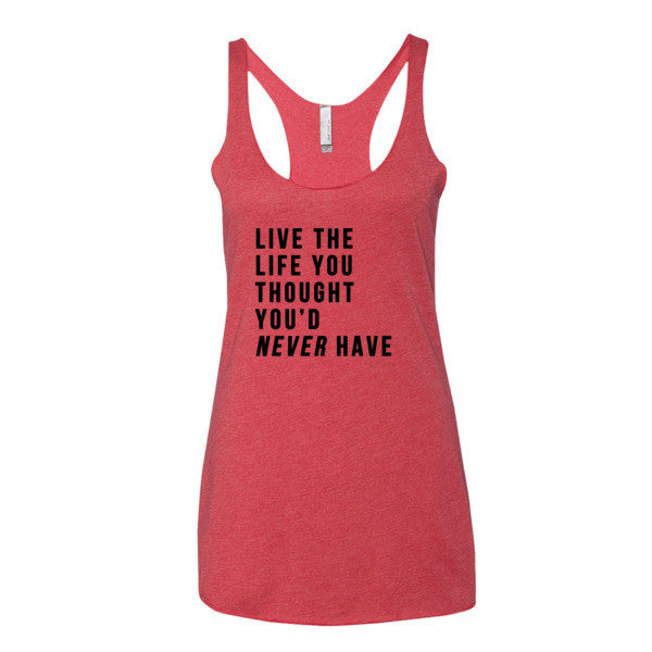 Women's Live the Life Tank Top -  - Vintage Red / XS - srce threads - 9