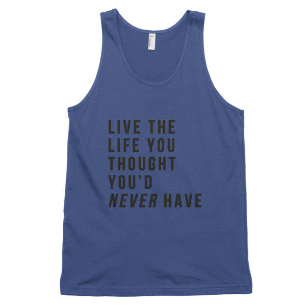 Classic Live the Life Tank Top (Unisex) -  - Lapis / XS - srce threads - 4