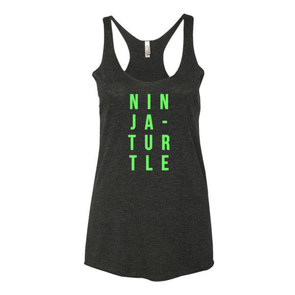 Women's Neon Ninja Turtle Summer Tank Top -  - Vintage Black / XS - srce threads - 1