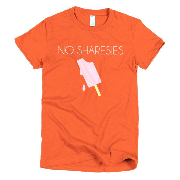 Women's "No Sharesies" Summer Drip Vintage Ice Cream Racerback T-Shirt -  - Orange / S - srce threads - 15