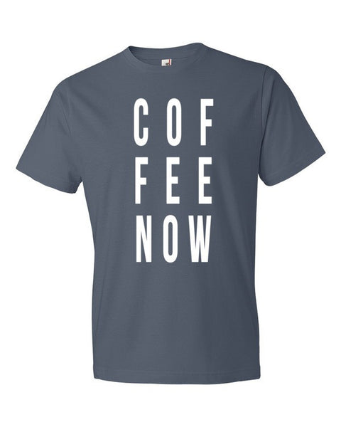 Short Sleeve Coffee Now Morning Person T-shirt (Unisex) -  - Lake / S - srce threads - 4