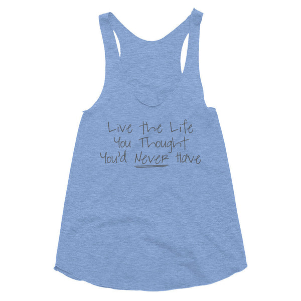 "Live the Life" Inspirational Women's racerback tank