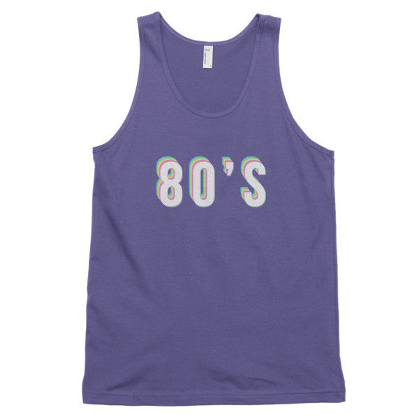 Classic Trippy 80's Tank Top (unisex) -  - Purple / XS - srce threads - 1